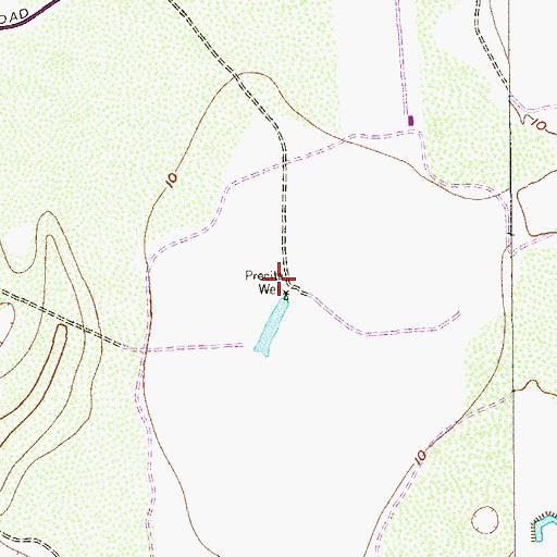 Topographic Map of Precifa Well, TX
