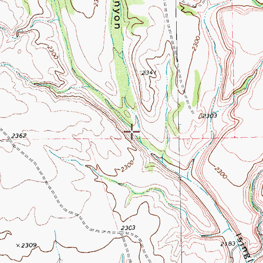 Topographic Map of Putman Canyon, TX