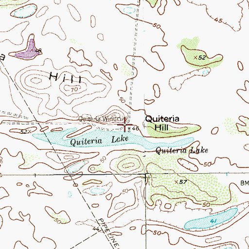 Topographic Map of Quiteria Windmill, TX