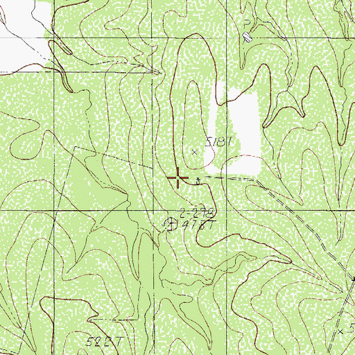 Topographic Map of R Hendrickson, TX