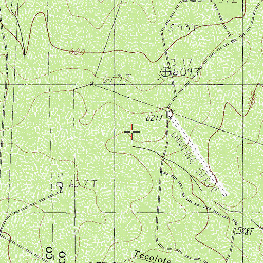 Topographic Map of R J Wellhausen, TX