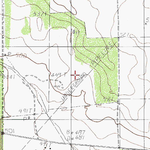 Topographic Map of R Wray, TX