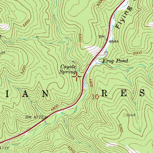 Topographic Map of Well Canyon, AZ