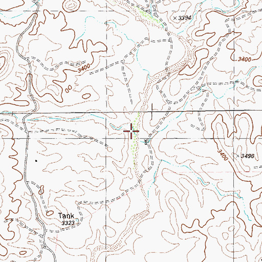 Topographic Map of Rag Canyon, TX