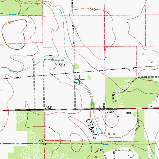 Topographic Map of Ramada del Toro Creek, TX