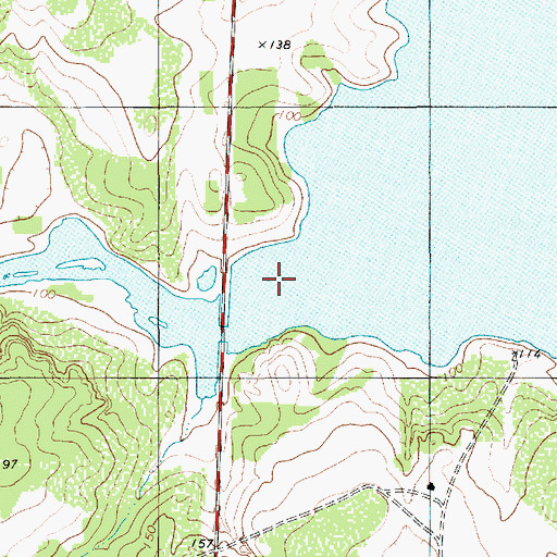 Topographic Map of Ramirena Creek, TX