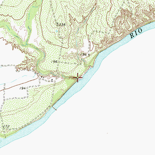 Topographic Map of Ramirez Creek, TX