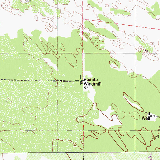 Topographic Map of Ramita Windmill, TX