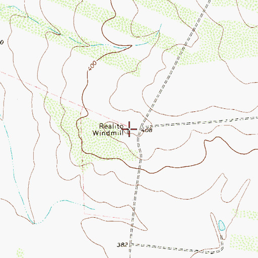Topographic Map of Realito Windmill, TX