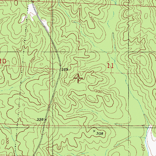 Topographic Map of Atkins Mill (historical), AL
