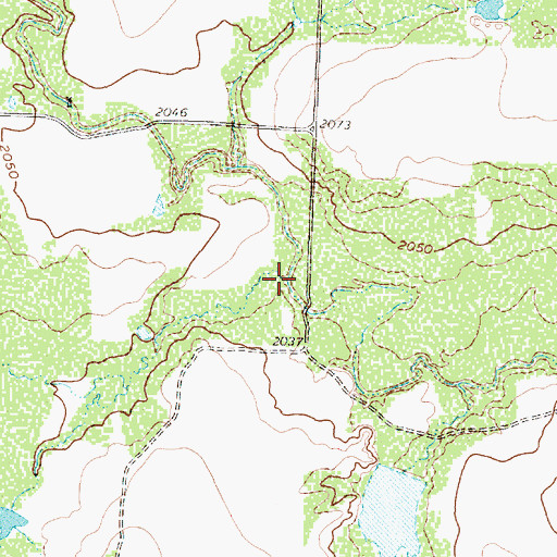 Topographic Map of Red Draw, TX