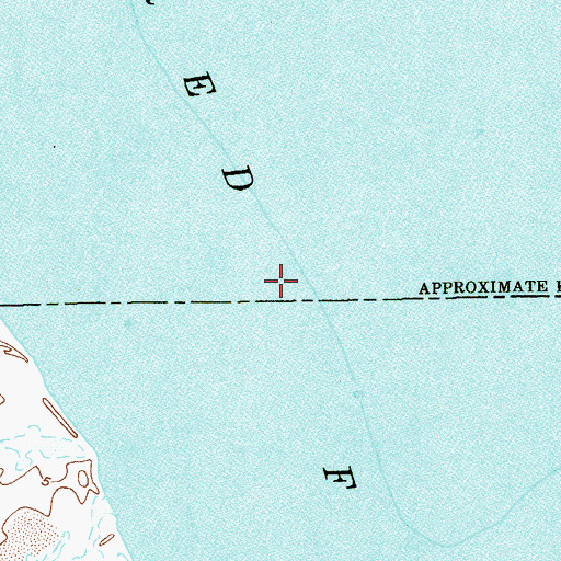 Topographic Map of Red Fish Bay, TX