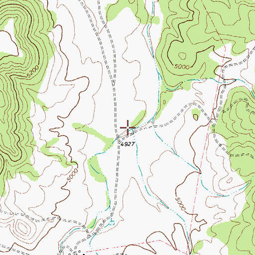 Topographic Map of Red Haw Draw, TX