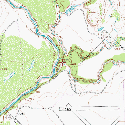Topographic Map of Red Hole Creek, TX