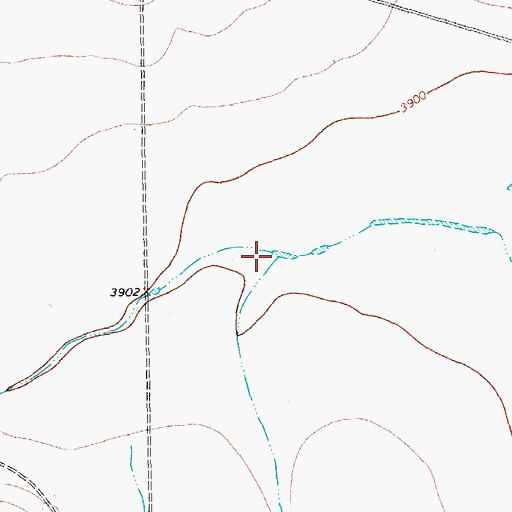 Topographic Map of Red Mill Draw, TX