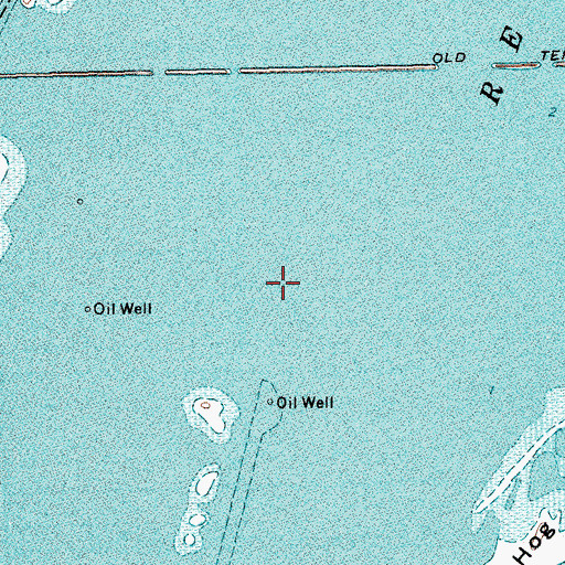 Topographic Map of Redfish Bay, TX