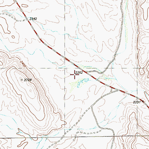 Topographic Map of Redhouse Tank, TX