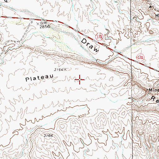 Topographic Map of Reed Plateau, TX