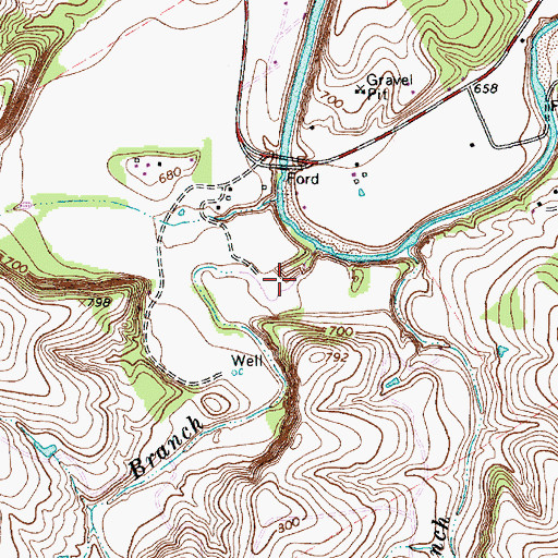 Topographic Map of Lake Reed, TX