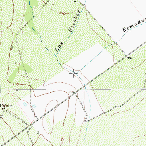 Topographic Map of Remadura de Charco Largo Creek, TX