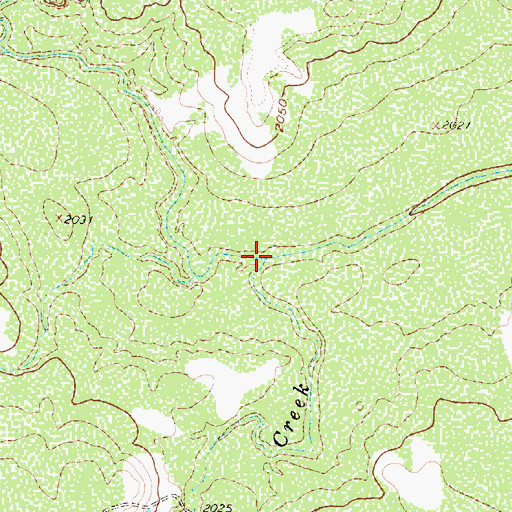 Topographic Map of Renderbrook Creek, TX