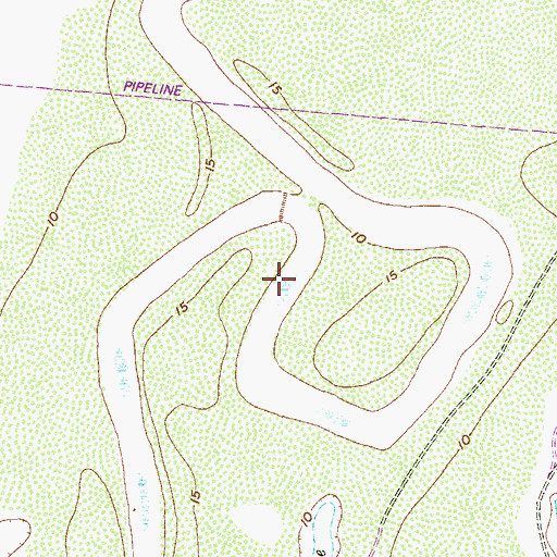 Topographic Map of Resaca de la Gringa, TX