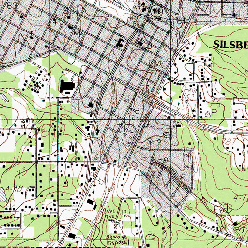 Topographic Map of Rest Haven Cemetery, TX