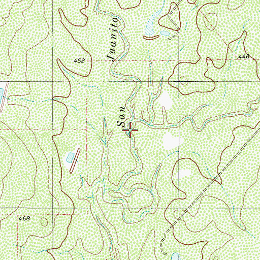 Topographic Map of Retama Creek, TX