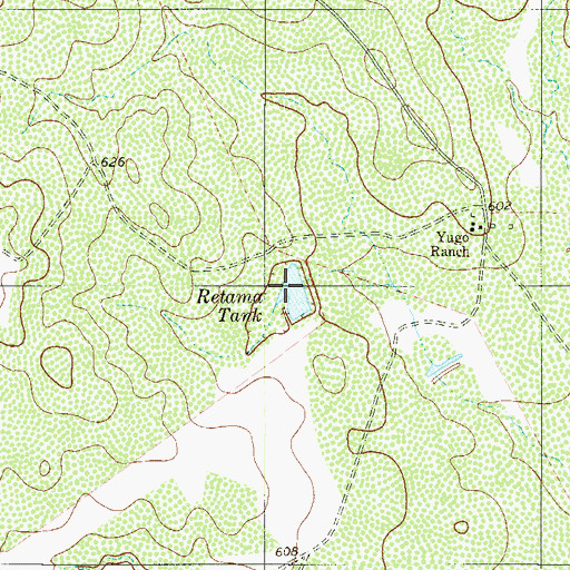 Topographic Map of Retama Tank, TX