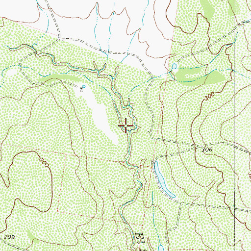 Topographic Map of Retamoso Creek, TX