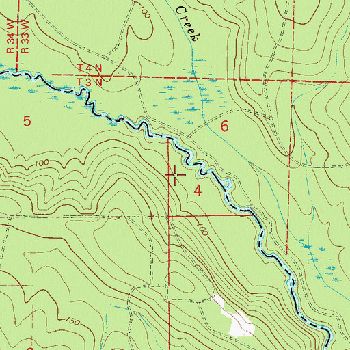 Topographic Map of Boone Crossing (historical), AL