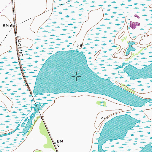 Topographic Map of Rincon Bayou, TX