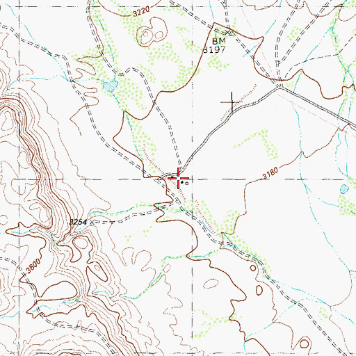 Topographic Map of Rixon Ranch, TX