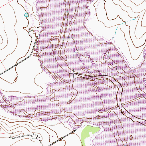 Topographic Map of Robinson Branch, TX