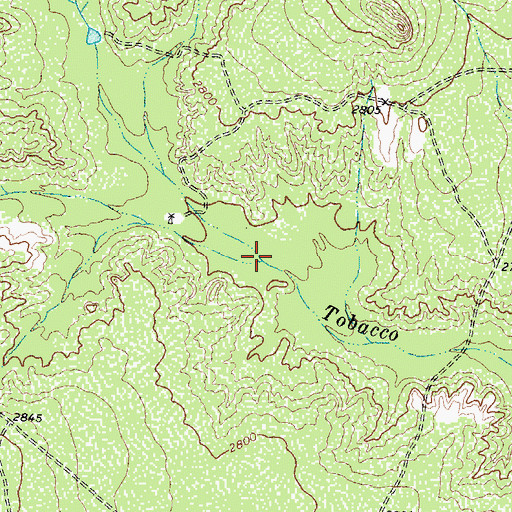 Topographic Map of Rock Canyon, TX