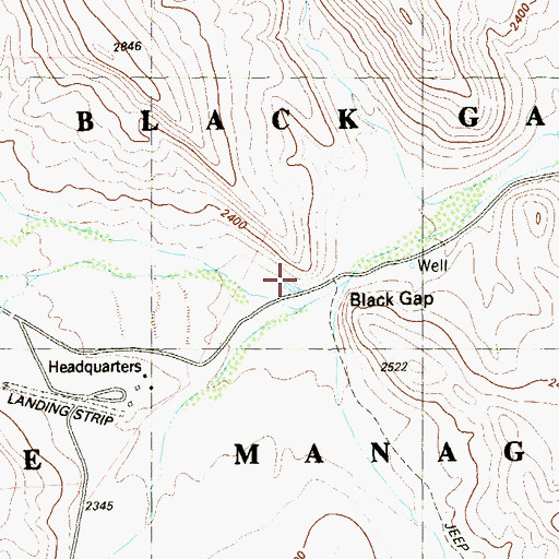 Topographic Map of Rockhouse Tank, TX