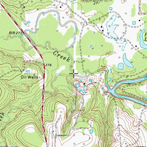 Topographic Map of Rocky Creek, TX