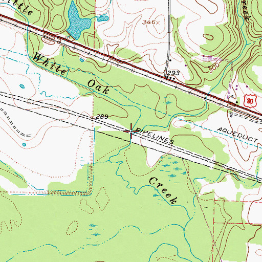 Topographic Map of Rocky Creek, TX