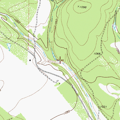 Topographic Map of Rocky Creek, TX