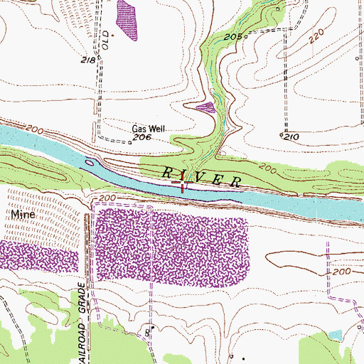 Topographic Map of Rocky Creek, TX