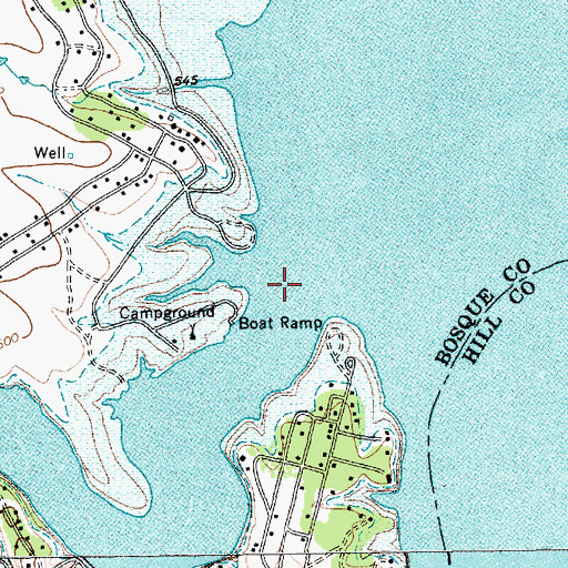 Topographic Map of Rocky Creek, TX