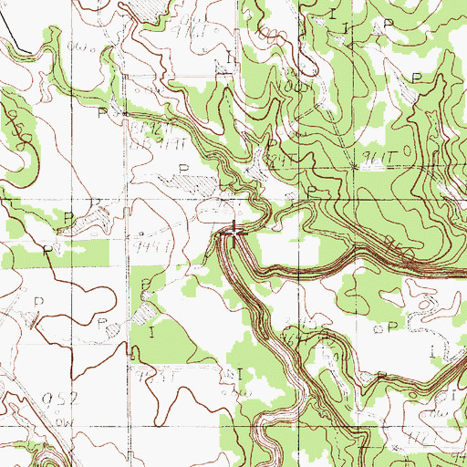 Topographic Map of Rocky Creek, TX