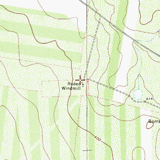 Topographic Map of Rodeo Windmill, TX