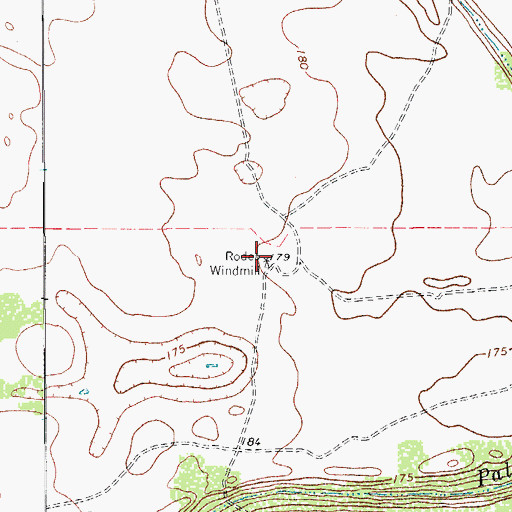 Topographic Map of Rodeo Windmill, TX