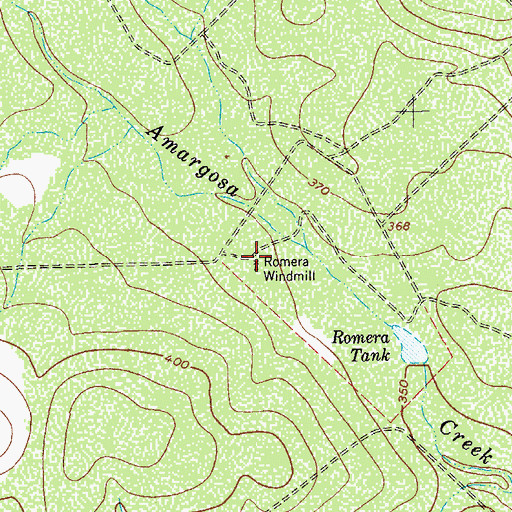 Topographic Map of Romera Windmill, TX