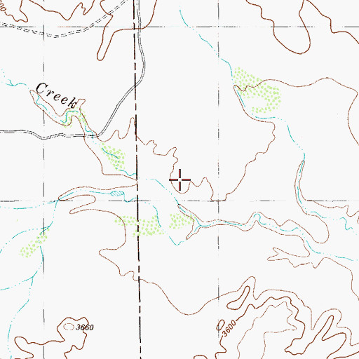 Topographic Map of Rooney Ranch, TX