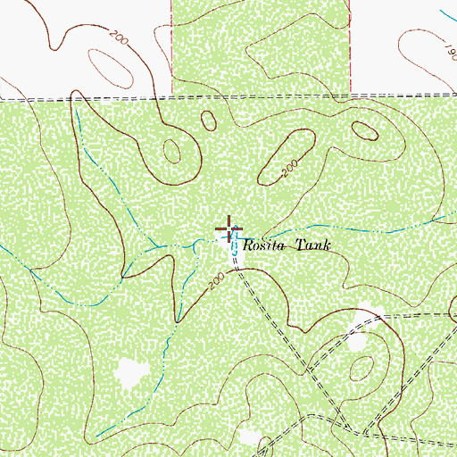 Topographic Map of Rosita Tank, TX