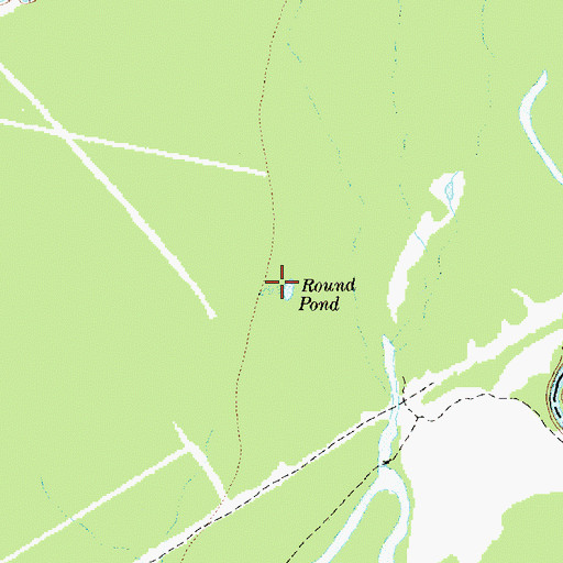 Topographic Map of Round Pond, TX
