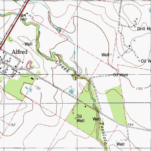 Topographic Map of Ruces Creek, TX