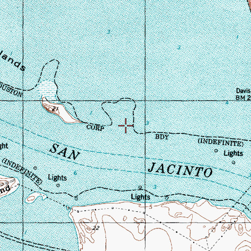 Topographic Map of Saint Mary Point, TX